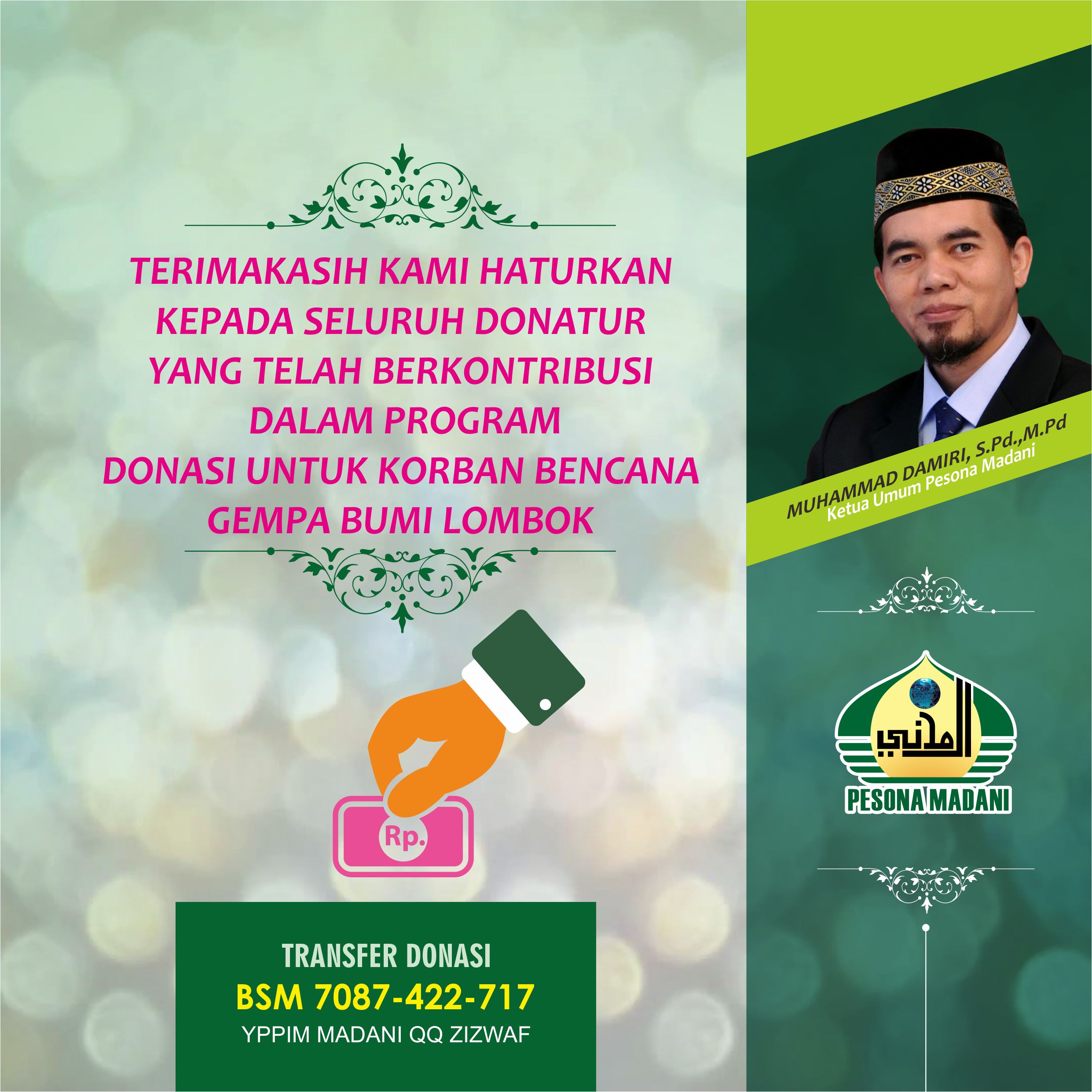 TERIMA KASIH PARA DONATUR